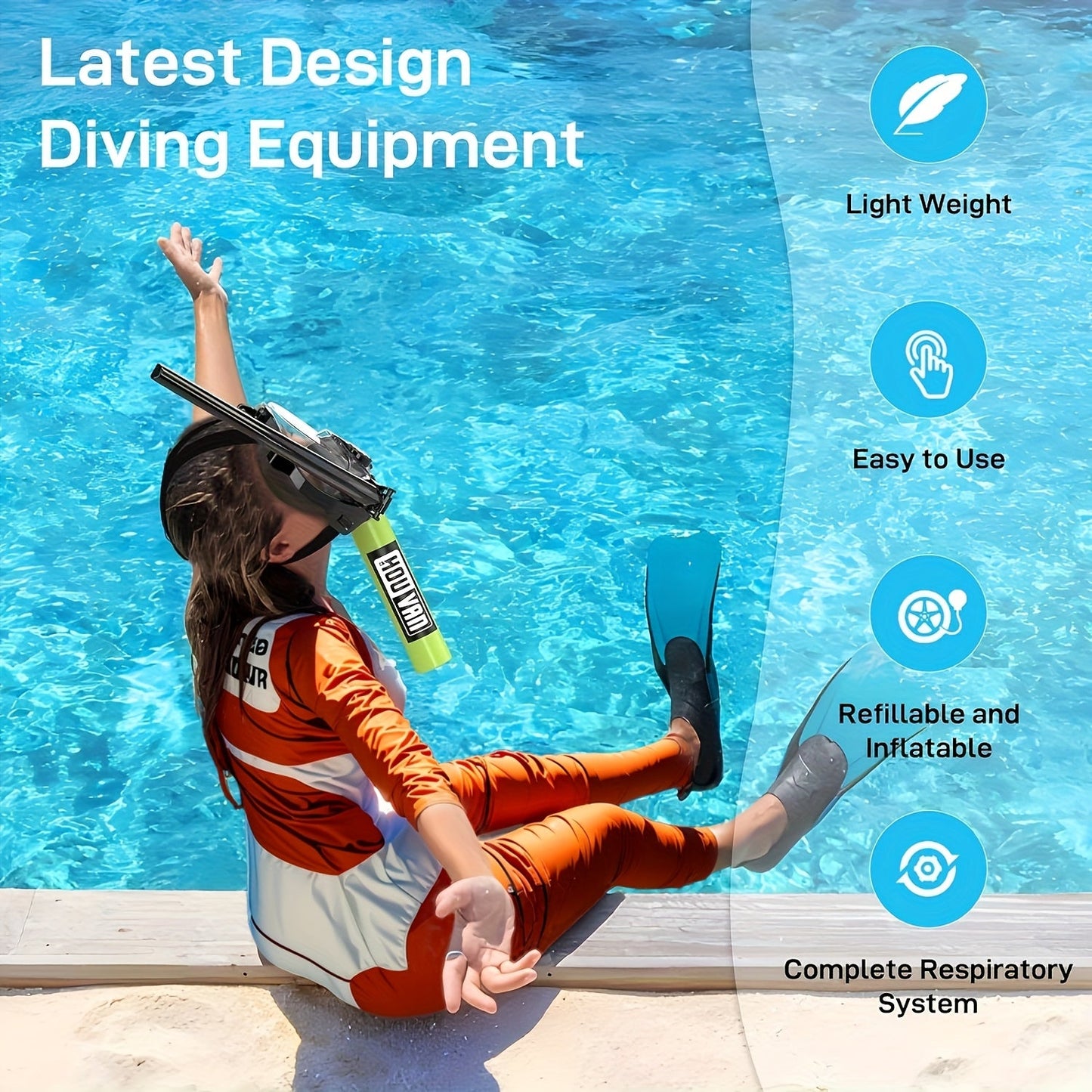 Aluminum Alloy Mini Diving Tank 0.5L – Portable Scuba Oxygen Cylinder with Regulator for Underwater Photography Snorkeling Recreation Leisure Diving Adults