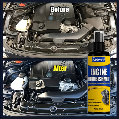 3.38oz Vehicle Engine Compartment Repair Spray: Engine Refurbishing Agent, Effective Polishing, Longens Service Life, Suitable for All Vehicles