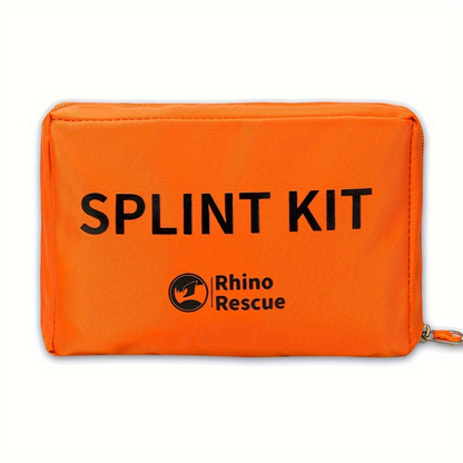 Emergency Splint Set 4pcs – Rollable First Aid Splints in 4 Sizes (36", 18", 9", 4"), Lightweight Compact Medical Splint for Outdoor Survival Camping Hiking Emergency Kit, Orange