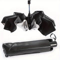 1pc Extra Large Titanium Silver Car Sun Umbrella with Retractable Heat Insulation Windshield Sunshade, Universal Fit for UV Protection on Cars, Sedans, And Coupes