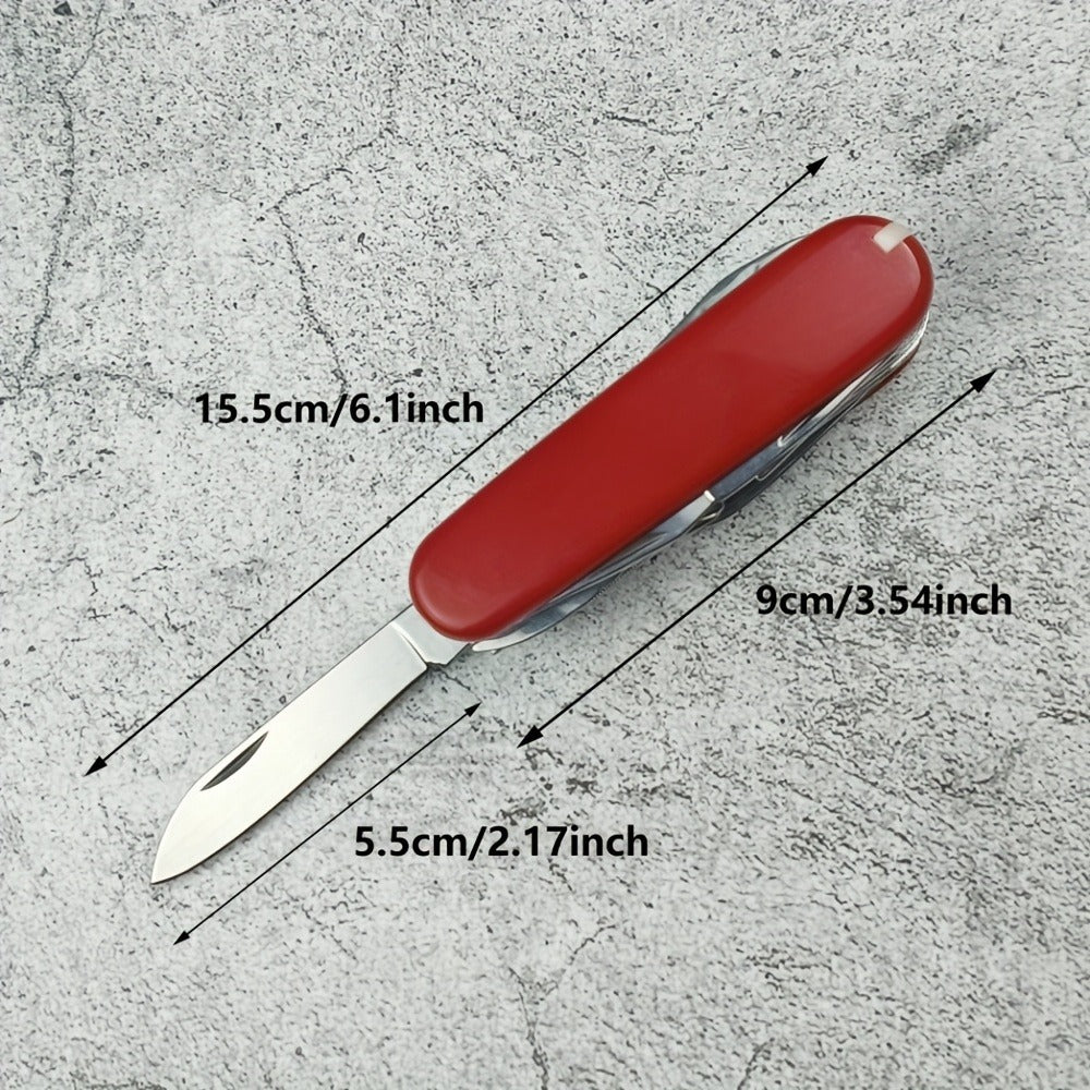Multitool Pocket Knife 17-in-1 – Includes Screwdriver, Pliers, Scissors, Bottle Opener & More, Portable Multi-Tool for Camping, Hiking, Emergencies & Everyday Carry, Gift for Men