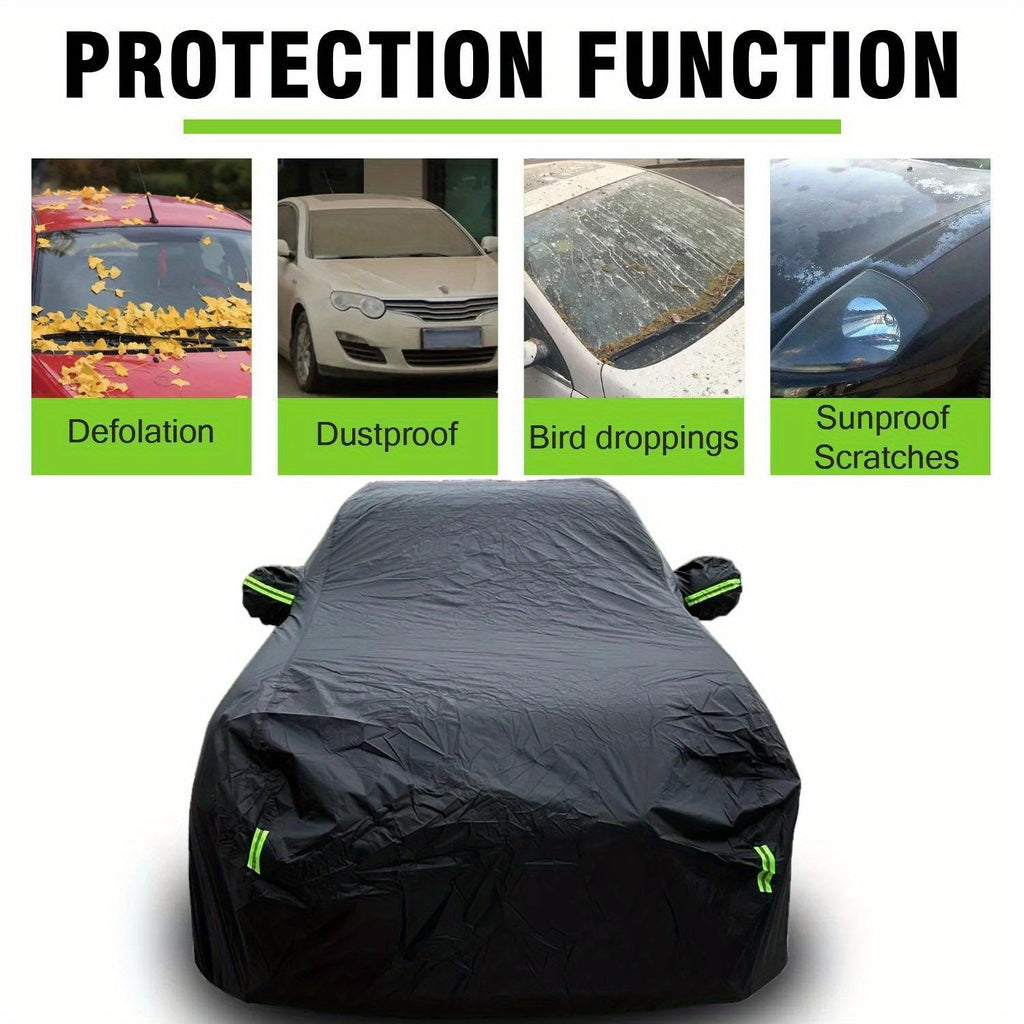Comprehensive Car Cover Designed to Shield Your SUV Or Sedan from Sunlight, Rain, Snow, And Harmful UV Rays, Providing Frost Protection