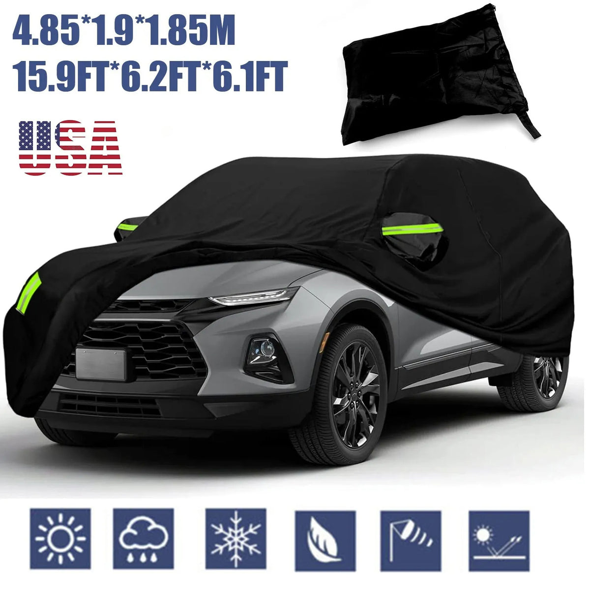 Comprehensive Car Cover Designed to Shield Your SUV Or Sedan from Sunlight, Rain, Snow, And Harmful UV Rays, Providing Frost Protection