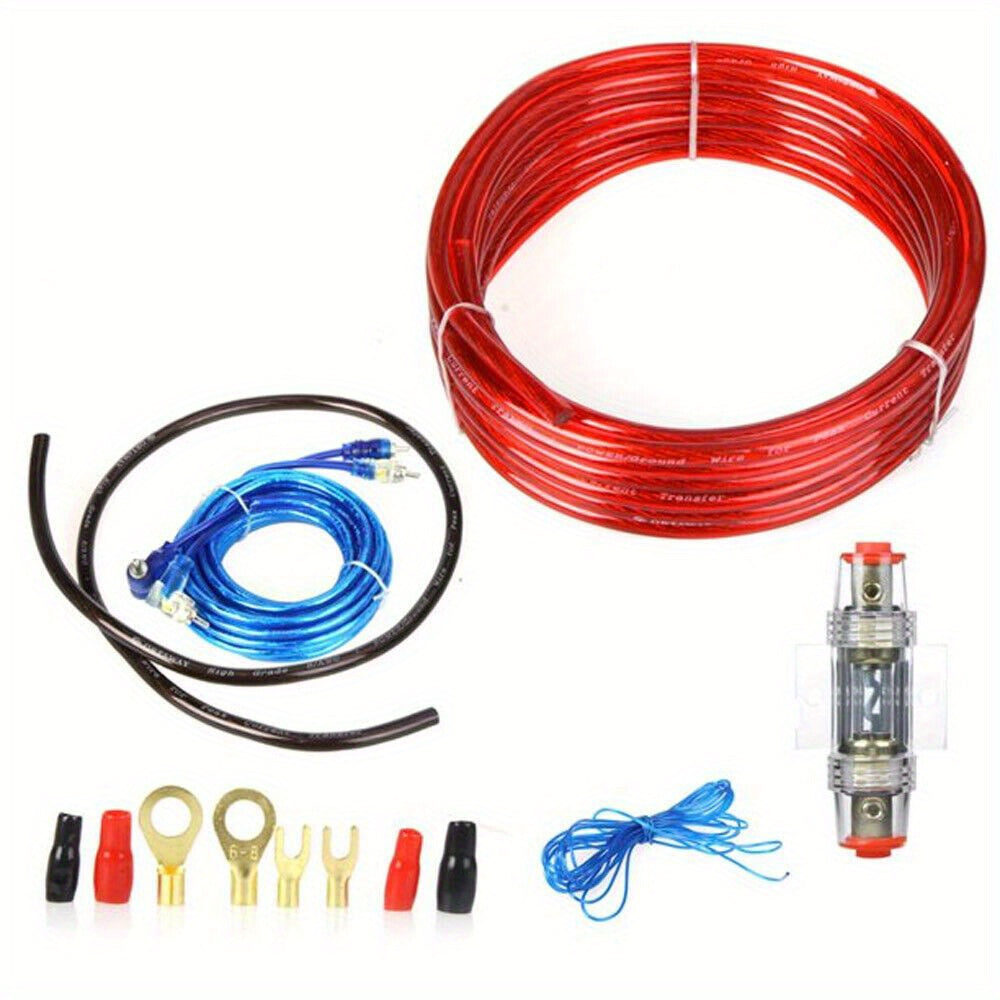 10 Gauge Amp RCA 1500W Auto Car Audio System Speaker Kit Complete Subwoofer Amplifier Install Wiring Cable