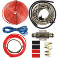 10 Gauge Amp RCA 1500W Auto Car Audio System Speaker Kit Complete Subwoofer Amplifier Install Wiring Cable
