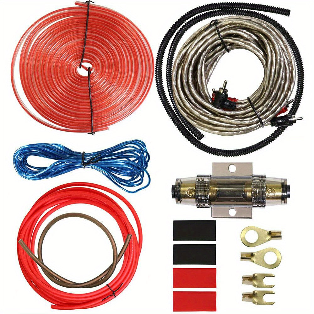 10 Gauge Amp RCA 1500W Auto Car Audio System Speaker Kit Complete Subwoofer Amplifier Install Wiring Cable