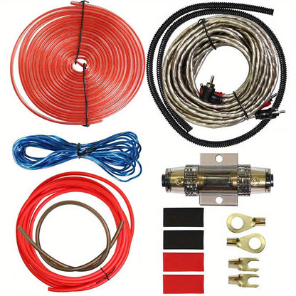 10 Gauge Amp RCA 1500W Auto Car Audio System Speaker Kit Complete Subwoofer Amplifier Install Wiring Cable