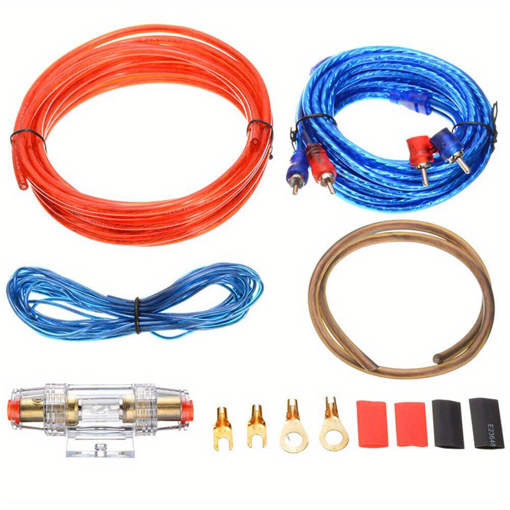 10 Gauge Amp RCA 1500W Auto Car Audio System Speaker Kit Complete Subwoofer Amplifier Install Wiring Cable
