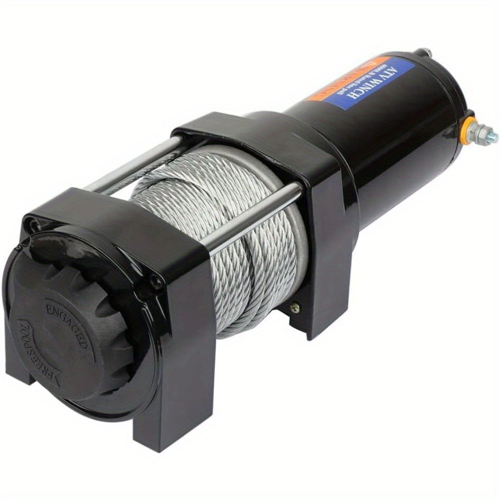 SCITOO - 4000LBS Electric Winch 12V Towing Trailer Steel Cable Off Road w/wireless remote