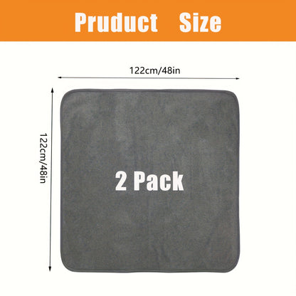 Washable Dog Pee Pads Reusable 2-Pack - Non-Slip 4-Layer Fast Absorbent Puppy Mat for Housebreaking, Whelping, Crate & Incontinence - Machine Washable 300+ Times, Multiple Sizes for All Breeds