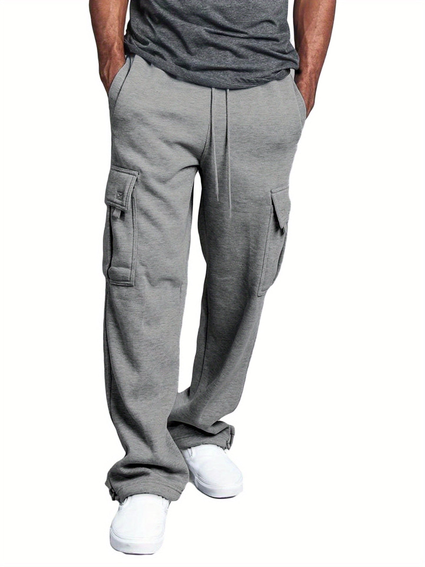 Men's Casual Pants - Elastic Waist