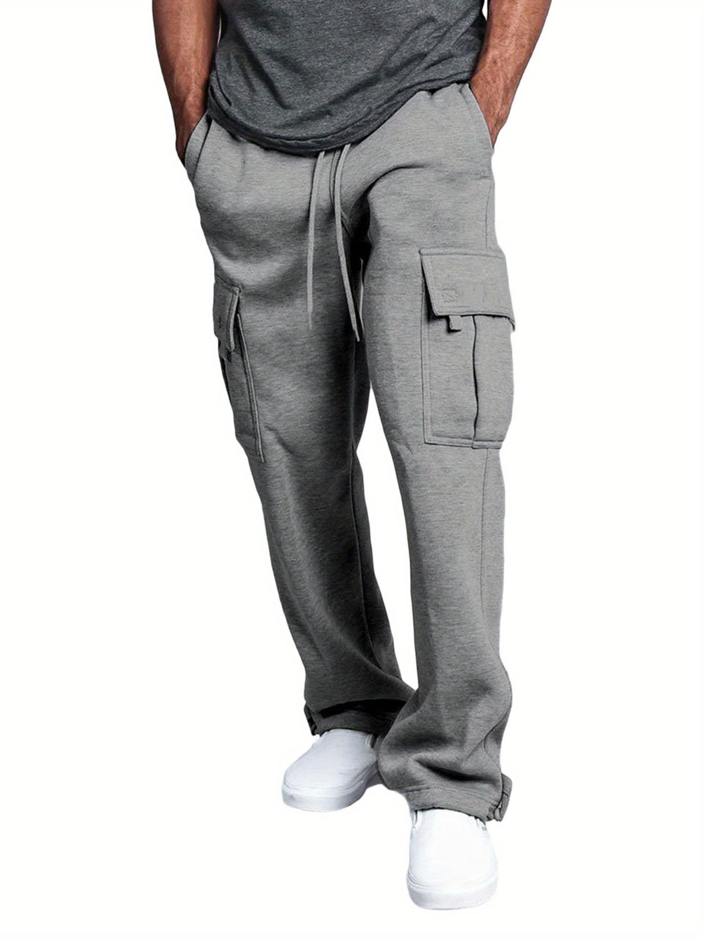 Men's Casual Pants - Elastic Waist