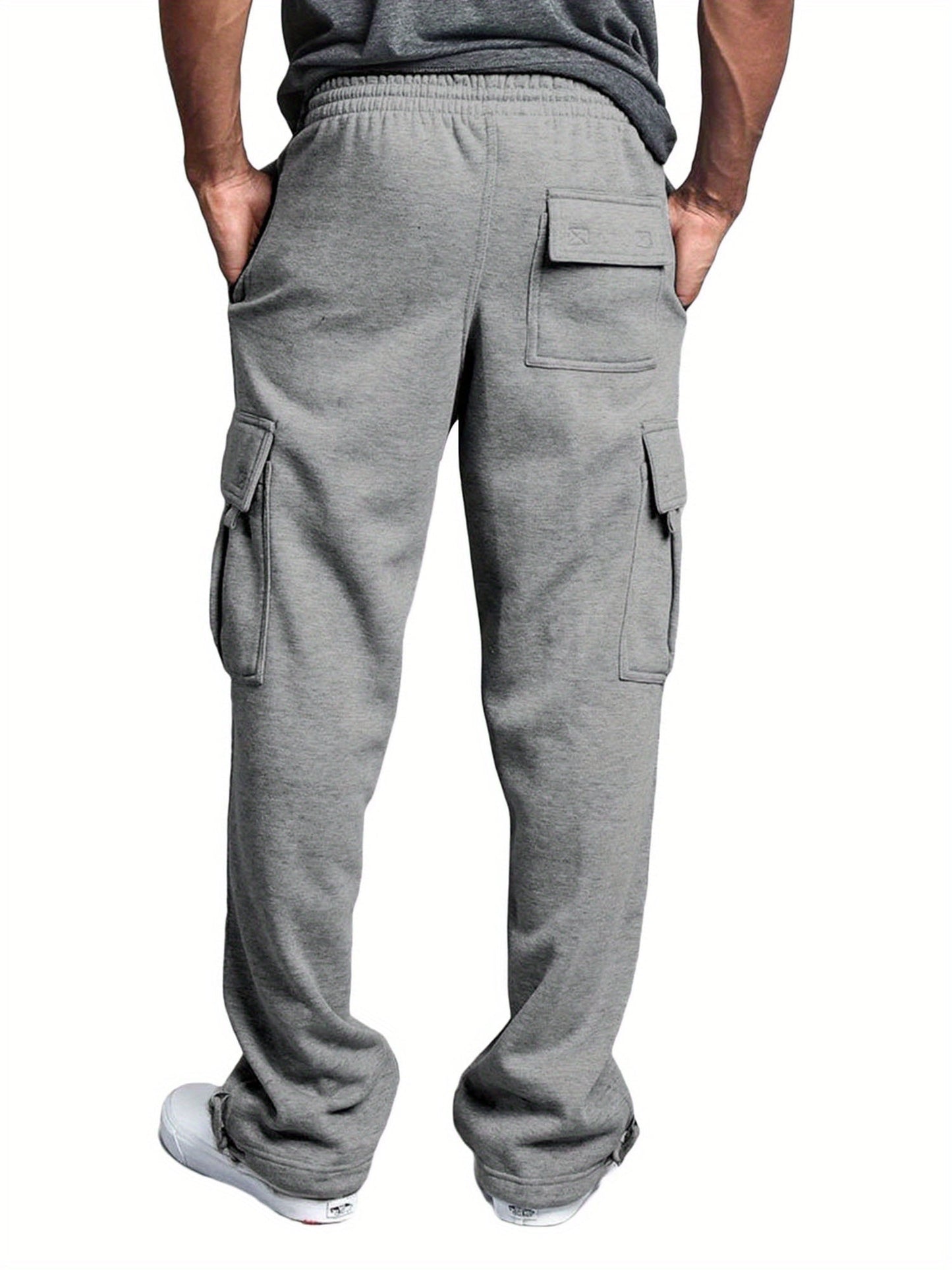 Men's Casual Pants - Elastic Waist