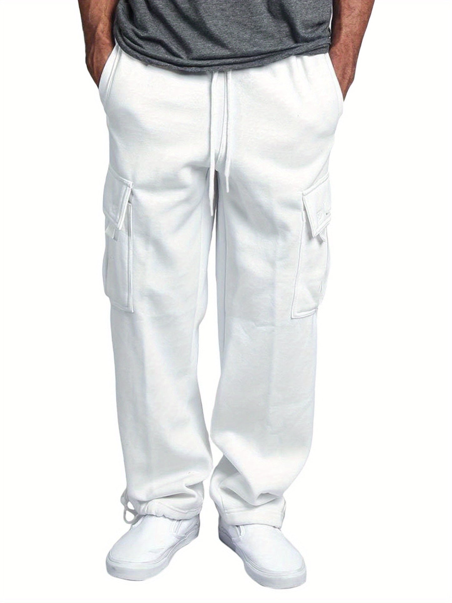 Men's Casual Pants - Elastic Waist