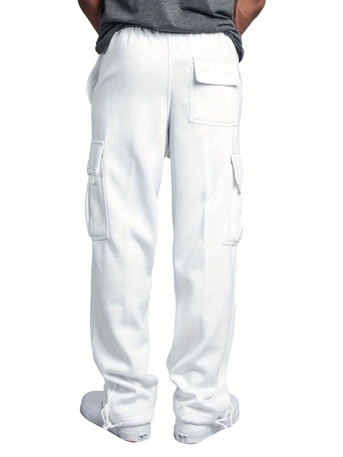 Men's Casual Pants - Elastic Waist