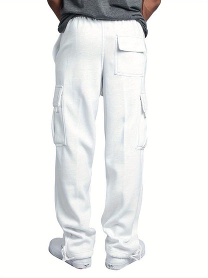 Men's Casual Pants - Elastic Waist