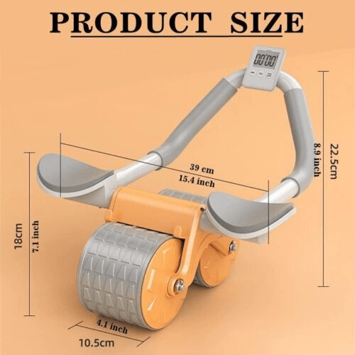 Ab Wheel Roller for Core Strength Training, Non-Slip Abdominal Exercise Wheel with Knee Pad for Home Gym, Effective Ab Roller for Men & Women to Build Six-Pack Abs & Strengthen Core Muscles