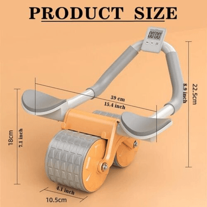 Ab Wheel Roller for Core Strength Training, Non-Slip Abdominal Exercise Wheel with Knee Pad for Home Gym, Effective Ab Roller for Men & Women to Build Six-Pack Abs & Strengthen Core Muscles