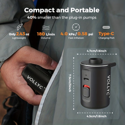 Portable Electric Air Pump USB Rechargeable 800mAh