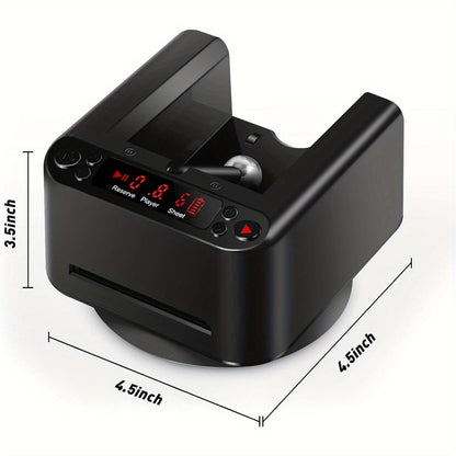 Automatic Card Dealer Machine 360° Rotating – Universal Anti-Cheating Playing Card Dealing Tool for Poker, Board Games & Family Game Night – Smart Electric Card Dispenser, Black or White