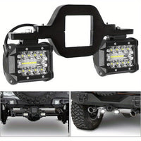 4 Inch LED Light with 2 Inch Tow Hitch Bracket