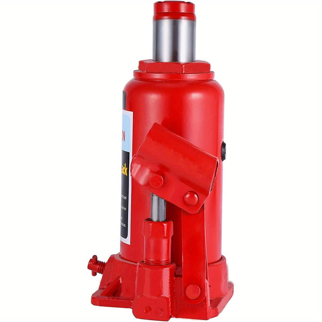 6T Heavy Duty Hydraulic Bottle Jack Lifting Car, Skid Resistance Top, Enlarged Base for Stability And Safety, Ideal for Automotive, Construction