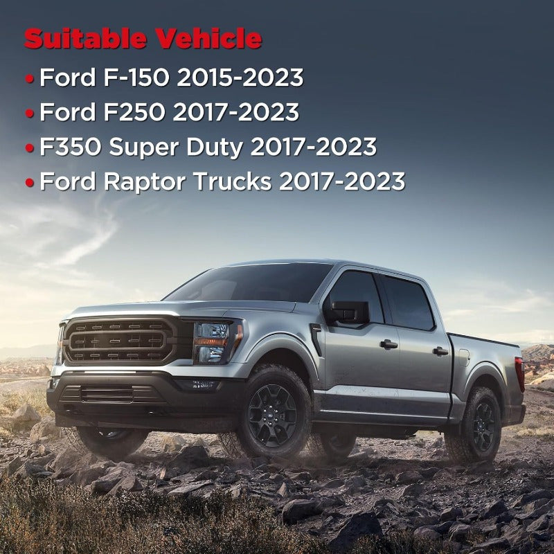 Retractable Truck Bed Tie Down Anchors for 15-23 F-150, 17-23 F-250, 17-23 F-350 Super Duty, 17-23 Raptor Trucks