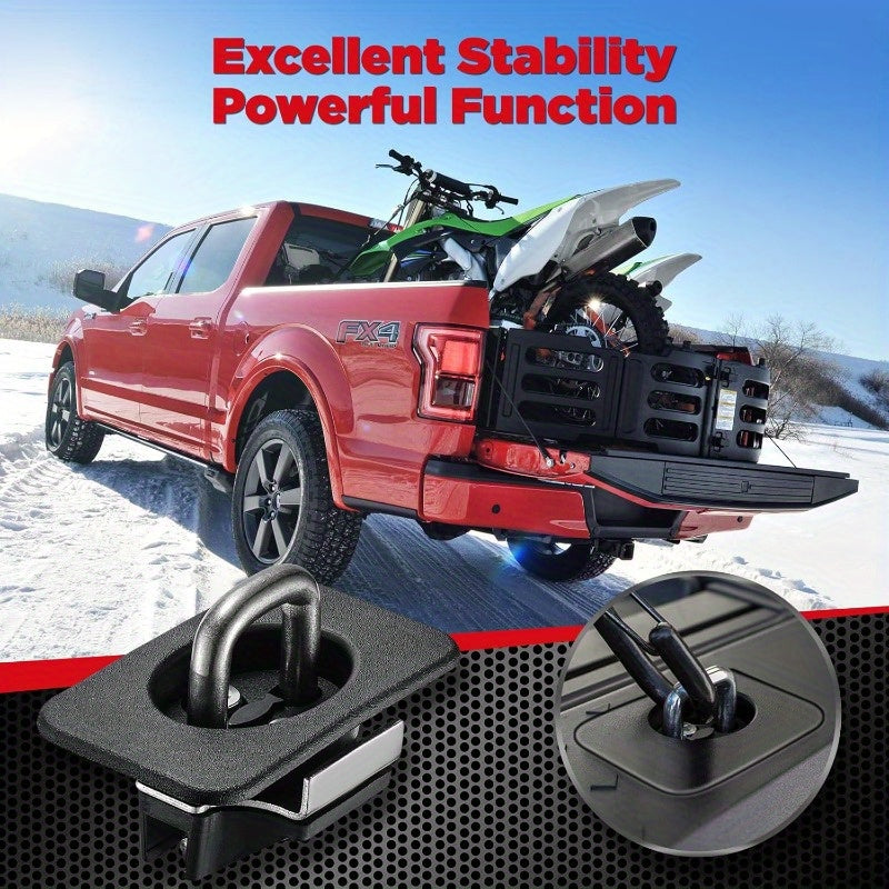 Retractable Truck Bed Tie Down Anchors for 15-23 F-150, 17-23 F-250, 17-23 F-350 Super Duty, 17-23 Raptor Trucks