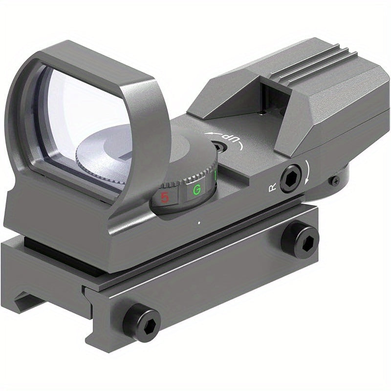 Red Green Dot Sight 33mm with 4 Reticle Modes – Dual Illuminated Rifle Scope, 1x Magnification, 1 MOA Adjustment, Parallax-Free Rail Mount Optic for Hunting, Target Shooting & Tactical Use on Rifles Shotguns Carbines