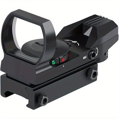 Red Green Dot Sight 33mm with 4 Reticle Modes – Dual Illuminated Rifle Scope, 1x Magnification, 1 MOA Adjustment, Parallax-Free Rail Mount Optic for Hunting, Target Shooting & Tactical Use on Rifles Shotguns Carbines
