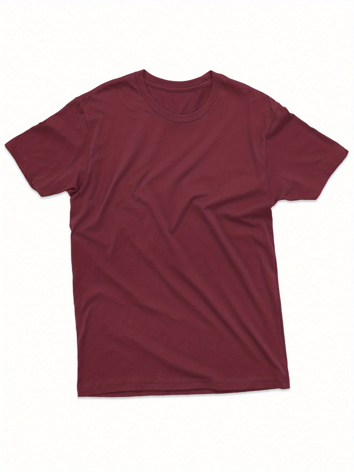 Men's Essential T-Shirt - Round Neck Short Sleeve Modern Style 638181