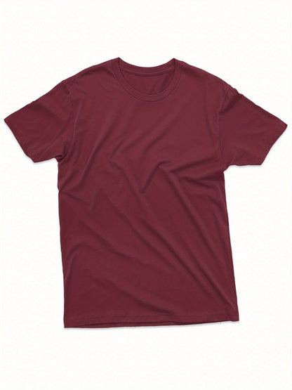 Men's Essential T-Shirt - Round Neck Short Sleeve Modern Style 638181