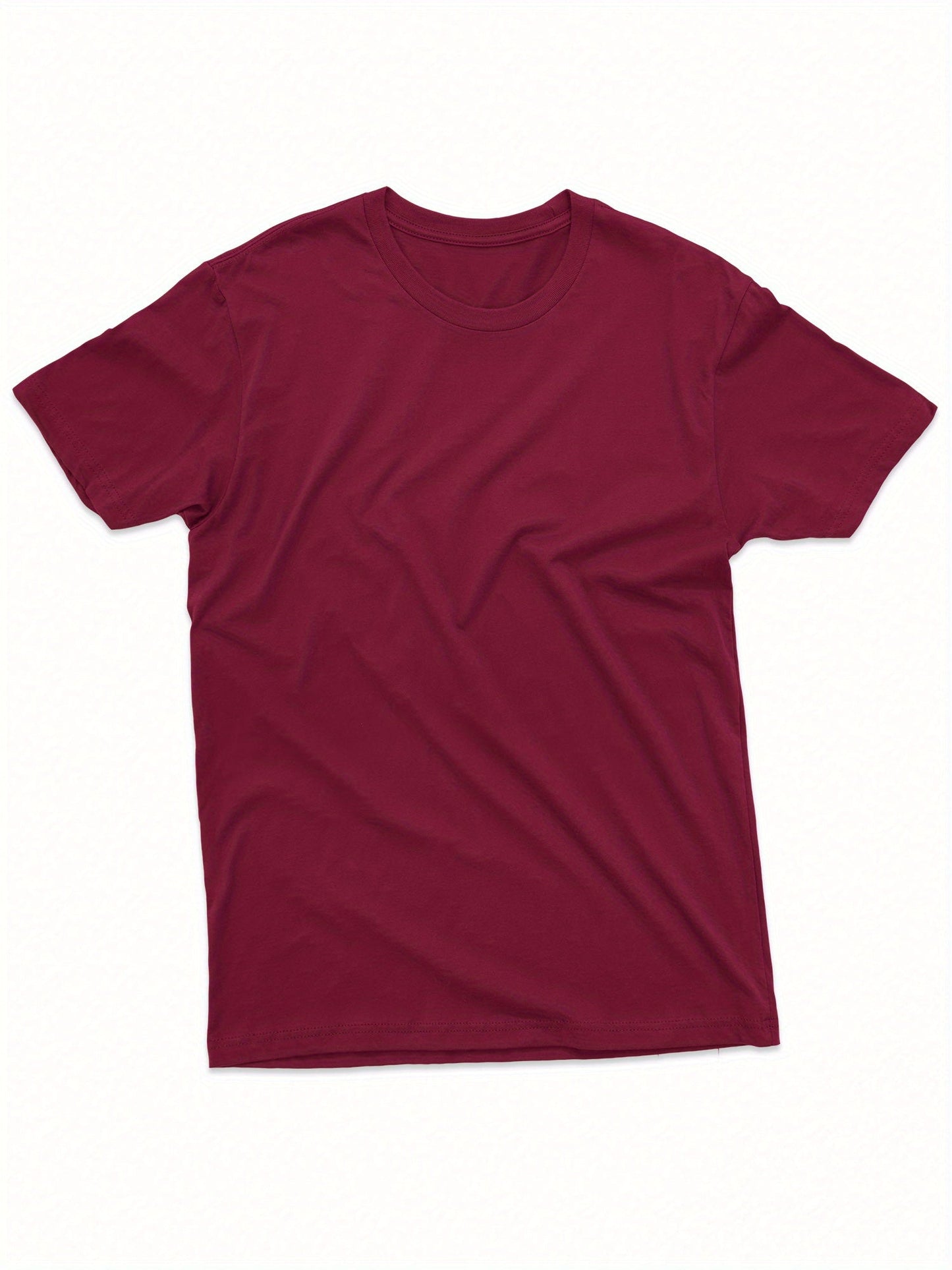 Men's Essential T-Shirt - Round Neck Short Sleeve Modern Style 638181