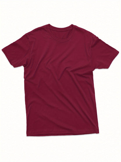 Men's Essential T-Shirt - Round Neck Short Sleeve Modern Style 638181