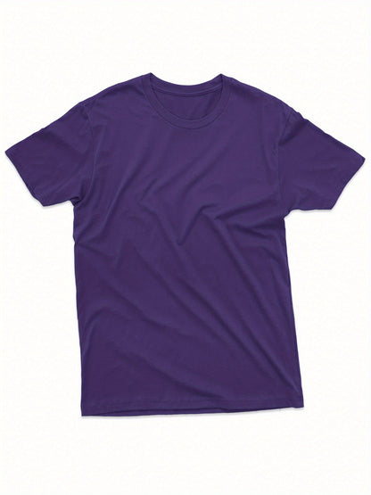 Men's Essential T-Shirt - Round Neck Short Sleeve Modern Style 638181