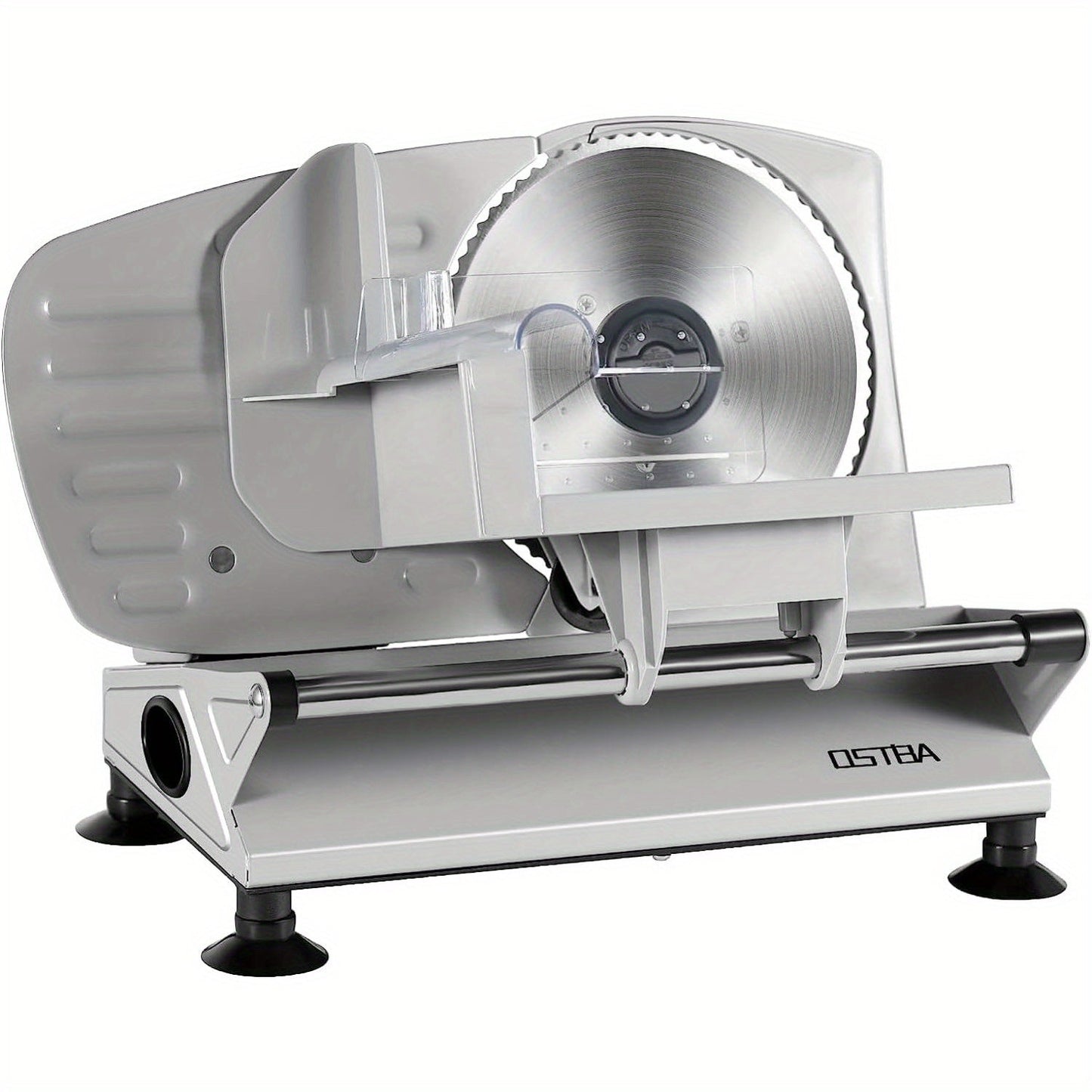 Electric Deli Food Slicer with Removable Stainless Steel Blades – Adjustable Thickness Meat Slicer for Home, Easy to Clean, Slices Cold Cuts, Cheese, Bread & Fruit