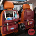 2pcs Car Ride with This All-In-One Rear Seat Storage Box - One Rear Seat Storage Box to Upgrade Your Car Ride - Including Foldable Table Holders, Foot Mats, Tissue Boxes, Cup Holders, Umbrella Holders, Laptop Desks, And Car Dining Plates