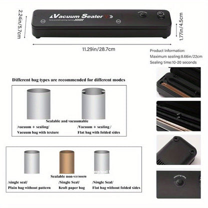 Vacuum Sealer Machine with 50 Bags Food Saver Sous Vide