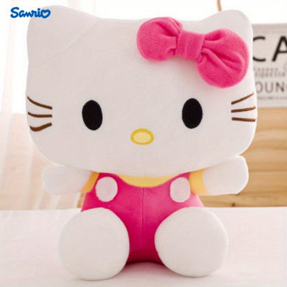 Cat Plush Doll Kawaii Kitty Pink & Blue – Sanrio Inspired Soft Stuffed Animal for Room Decoration, Party Favor, Birthday Festival Christmas Holiday Gift for Girls Kids Teens Anime Fans