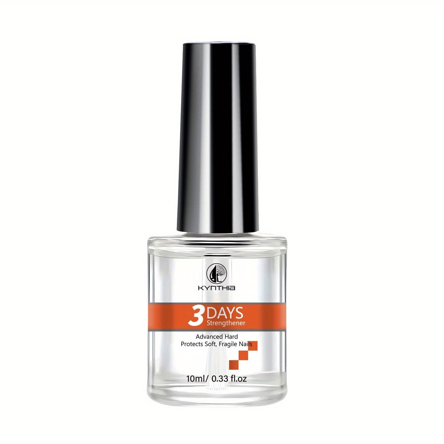 Vitamin Nail Strengthener 3-Day 10ml Alcohol-Free Formula – Prevents Breakage Peeling & Chipping, Nail Hardener for Soft Thin Brittle Nails, Strengthens & Protects Daily Nail Treatment for Women