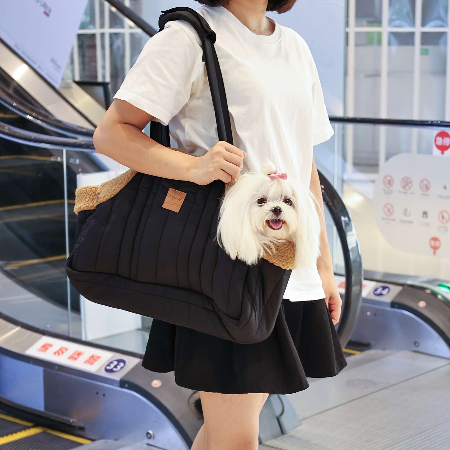 Pet Carrier Handbag Winter Warm Soft-Sided Small Dog Cat Carrier Bag with Snap Closure, Cozy Outdoor Tote Bag for Cold Weather, Portable Pet Purse for Small Pets - Dark Blue Grey Green Beige Black Pink