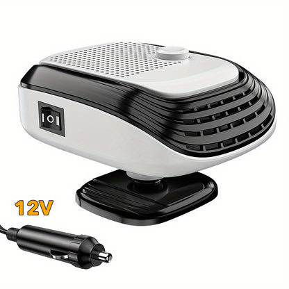 150W Portable Car Heater & Defogger - Fast-Heating with Adjustable Air Flow for SUVs, RVs & Travel Campers