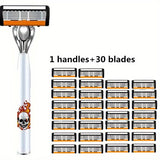 1 handle + 30 blades