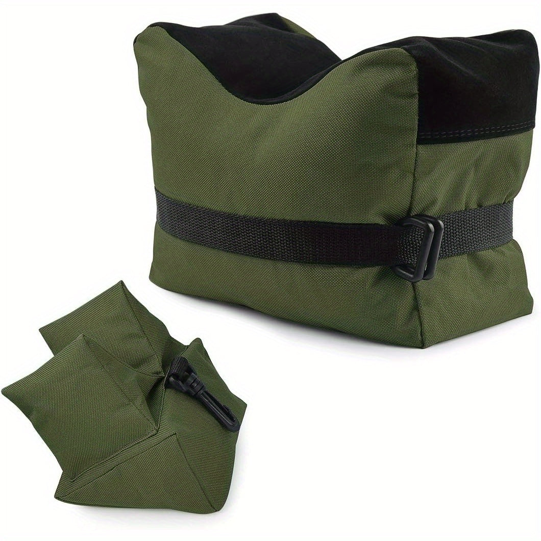 Shooting Rest Sandbag Bags Front & Rear Support Stand Holders for Rifle Gun Shotgun Bench Rest Target Sports Hunting Photography Unfilled Tactical Shooting Bag Set