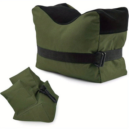 Shooting Rest Sandbag Bags Front & Rear Support Stand Holders for Rifle Gun Shotgun Bench Rest Target Sports Hunting Photography Unfilled Tactical Shooting Bag Set
