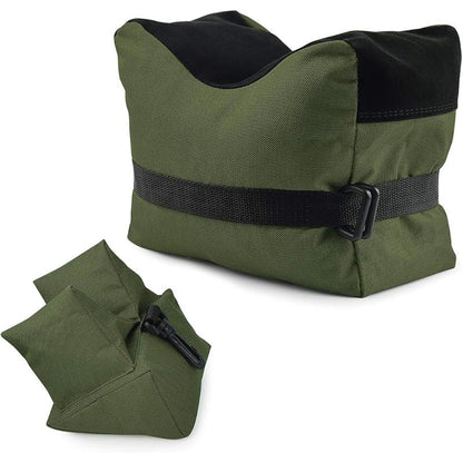 Shooting Rest Sandbag Bags Front & Rear Support Stand Holders for Rifle Gun Shotgun Bench Rest Target Sports Hunting Photography Unfilled Tactical Shooting Bag Set