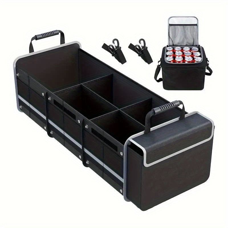 Organize Your Car with This Foldable Car Trunk Organizer and Small Storage Bag
