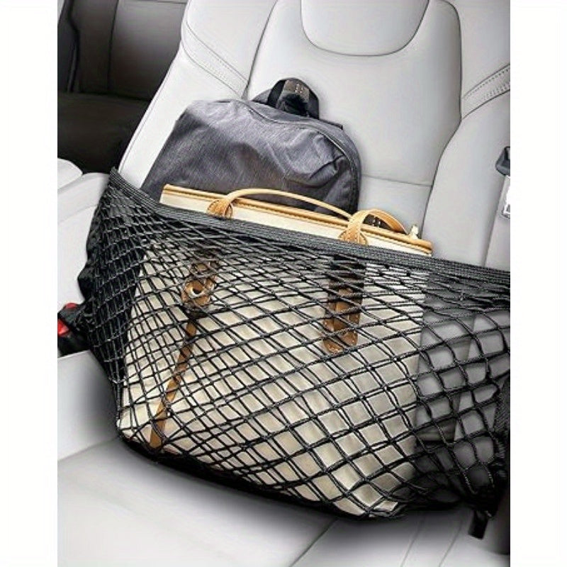 Cargo Net Trunk Bed Organizer, Mesh Storage Net with 8 Metal Hooks, 53.1×11.8 Inch Heavy Duty Cargo Net for Trunks, for Dodge for RAM Pickup Truck Bed, Truck Additions Grocery Holder