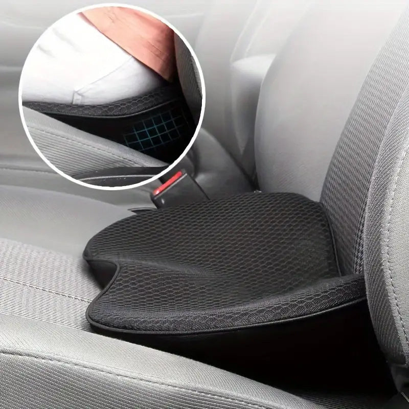 1 Car Seat Cushion, Multifunctional Memory Foam Car Lumbar Support Cushion, Driver Lumbar Support Pillow, Which Can Be Used in All Seasons. It Is A Gift for Family and Friends.
