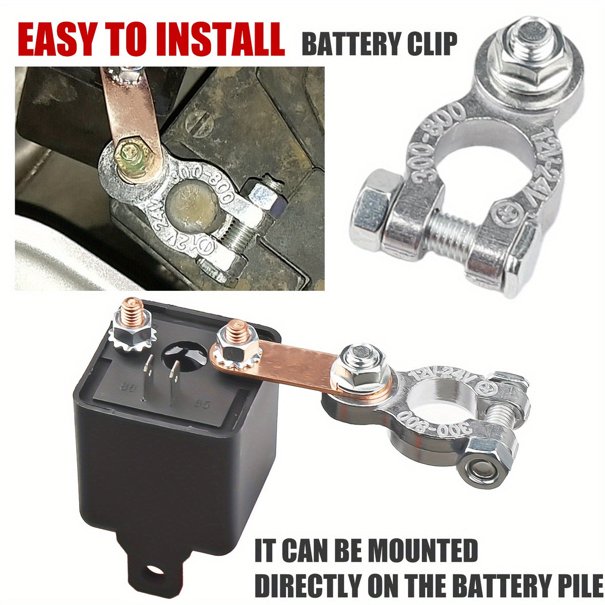 200Amp Remote Control Battery Disconnect Switch - Effortless Car Battery Management with Power Saving Design for 12V Systems - High-Performance Relay & Secure Wireless Operation